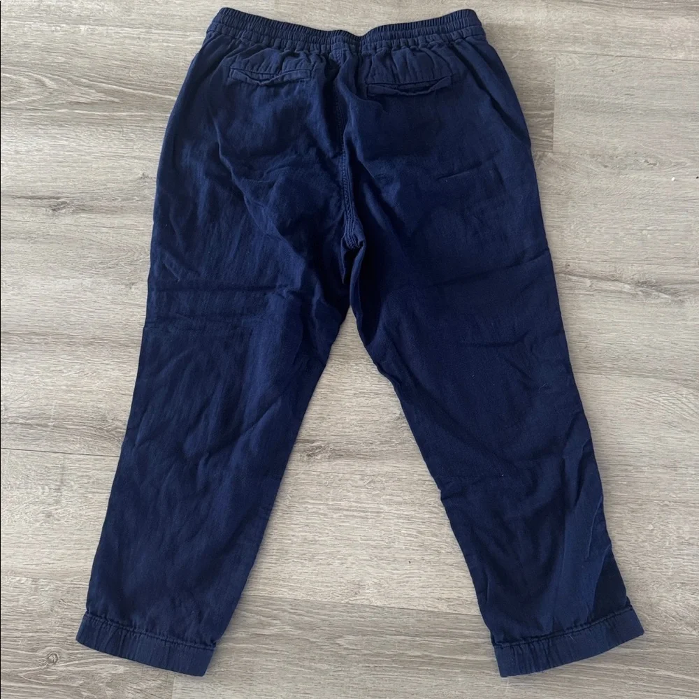 J Crew Point Sur Seaside Pants Womens 8 Cotton Twill 4 Pocket Pull On 23 inseam